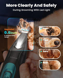 oneisall Professional 4-in-1 Dog Grooming Kit with LED Light