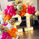 Pink and Orange Balloon Arch Kit, ADOINBY 161Pcs Hot Pink Orange Metallic Gold Latex Balloon Garland kit, 18 12 10 5 Inch Different Size Balloons for Birthday Baby Shower Wedding Party Decorations | Pink and Purple — 7