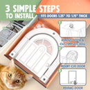 Purrfect Portal Meow Manor® Cat Door Interior Door - No-Flap, Fits Cats Up to 20 lbs, Easy DIY Setup, No Training Needed — 4