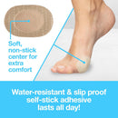 ZenToes Bunion Pads to Wear with Shoes, Waterproof Protectors, 24 Count | Beige Sensitive Skin | 24 Pack — 5