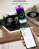 Acer Gadget 7-in-1 Wireless Charging Station Charger Stand for Multiple Devices for Apple - iPhone 17 16 15 14 13 12 Pro Max Apple Watch Airpods, Wireless iPhone Charger Station with Bluetooth TimeSyn photo 6