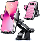 VANMASS【85+LBS Strongest Suction & Military-Grade Ultimate Car Phone Mount【Patent Safety Certs】 Cell Phone Holder for Dash Windshield Vent for iPhone 18 17 Pro Max Automobile Interior Sets, Ink Black | Light Pink photo 1