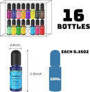 Epoxy Resin Pigment - 16 Colors Translucent Resin Colorant, Highly Concentrated Resin Dye for DIY Jewelry Making, AB… — 8