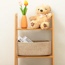 MiniArk Small Storage Baskets for Organizing | Closet Organizer Bins | Shelf Toy Basket | Woven Rope Baskets | Cube Decorative Box | Shallow Basket | L11.5xW7.5xH4.7| Brown — 4