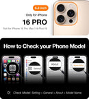 TORRAS Magnetic Slim-Fit for iPhone 16 Pro Case Thin Black — 4