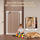 43 inch Tall Safety Dog Gate Adjustable 29.7-45.2 inch Extra-Wide Metal Pet…