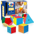 STEAM Life Speed Cube Set, Speed Cube Set of 2x2 3x3 4x4 Megaminx and Pyramid Cube Smoothly Stickerless Magic Cubes Collection for Kids & Adults — 1