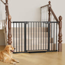 Cumbor 29.7-51.5 in Extra Wide Baby Gate for Stairs, Dog Gate Indoor Black