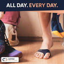 Copper Compression Metatarsal Pads for Women & Men - Orthopedic Ball of Foot Pain Relief Braces - Gel Cushions for Calluses, Bunions, Corns, Morton Neuromas - Fits Heels, Dress Shoes - L-XL 4