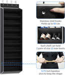REGELETO 10 Tiers Large Size Over the Door Shoe Organizer Storage, Hanging Shoe Rack for Door with Deep Pockets, Fit 20 Pairs Shoe Organizer Holder for Sneakers and Boots (Black) — 7