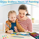 48 Color Solid Watercolor Paint Set with 3 Wooden Brushes for Adults Kids — 6
