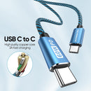 Teyssor USB C to USB C Cable, Type-C Charger Cable 10FT 5Pack 60W, USBC to USBC Fast Charging Cable for Phone 17/16/ 15 Series, Type C Charger Cable for Samsung S24/S24+, MacBook, Pad Pro/Air 3