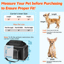 Petskd Top-Expandable Small Pet Carrier 18"x11"x11" Airline Approved