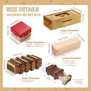 Hanaive 5 Pack Christmas Wooden Puzzle Box Brain Teaser Gift — 2
