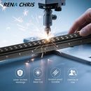 Rena Chris 2PCS Architectural Scale Ruler: 12" Imperial Aluminum Alloy Metal Architecture Measuring Tools, Engineering Drafting Construction Drawing Blueprints Triangular Architect Scaling Rulers | Red+Black — 6
