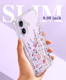 GVIEWIN for iPhone 17 Case Floral Clear Slim Women — 7
