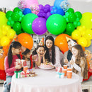 162 Pcs Colorful Rainbow Balloons Arch Kit, Diffrent Size Rainbow Balloon Garland, Globos De Colores for Party Decoration Birthday Party Supplies. | Multi — 5