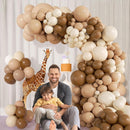 140pcs Neutral Balloon Garland Arch Kit with Brown Beige Nude Tan Balloons — 4