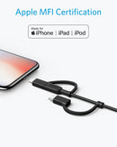 Anker Powerline II 3-in-1 Lightning, USB C, Micro USB Cable 4