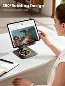 Lamicall Adjustable iPad Stand for Desk, Ultra-Slim Foldable, 360° Rotation photo 2