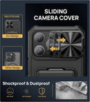 SSLOTSCASE for iPhone 16 Pro Max Case with Card Holder & Kickstand, Black — 5