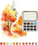 Grabie 12 Color Travel Watercolor Paint Set, Pocket Palette, Autumn — 5