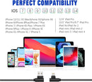 OCEEK 3Pack (3/6/10FT) USB A to Lightning Cable Right Angle [MFi Certified] 7