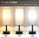 Fenmzee Bedside Table Lamps Set of 2 - Small Nightstand Lamp for Bedroom — 2