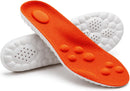 4D Cloud Steppers Insoles for Men and Women - Memory Foam Insoles for Shoes, Boots & Sneakers - Soft Anti-Fatigue Shock Absorption Inserts (Orange, Men: US 8-11) — 1