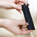 2 Set Silicone Garlic Peeler Easy Roller Tube Useful Garlic Odorfree Kitchen Tool (Black,Clear) — 6