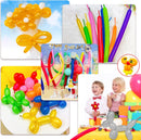 Silver 260 Balloons 100 pcs, Long Skinny Balloon for Balloon Animals Wedding Birthday Party Supplies Decoration. | Pearl Silver — 7