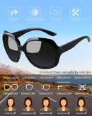 Joopin Oversized Sunglasses Womens Trendy Polarized Large Driving Sun Glasses Ladies UV Protective Big Sunnies Shades | B01-black/Black — 3