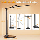 CHARYJOD LED Desk Lamp for Office Home, Height Adjustable Architect Desk Light with USB Adapter, Stepless Dimming… — 5