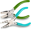 Mudder 2 Pcs Jewelry Making Tool 6 in 1 Bail Making Plier, Blue and Green — 1