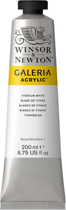 Winsor & Newton Galeria Acrylic Color, 200ml Tube, Titanium White | 6.75-oz Tube — 1