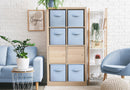 Sorbus Fabric Storage Cubes, 6-Pack Foldable Bins (11 Inch, Pastel Blue) — 4