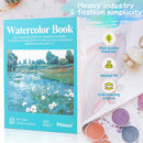 Phinus 18 Sheets Watercolor Paper 9x12 Inch, Cold Press Watercolor Sketchbook (140lb/300gsm), Tape Bound Watercolor Paper Pad for Adults Kids, Mixed Media, Markers and Art Journaling | 9 x12 inch — 7