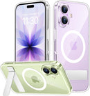 SPIDERCASE for iPhone 17 Case, Built-in Stand, Clear — 1