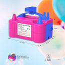 IDAODAN Electric Balloon Pump, Portable Electric Balloon Blower Machine Inflator Air Pump for Party Decorations | Rose Red — 5