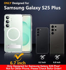 SPIDERCASE for Samsung Galaxy S25 Plus Case, Built-in Stand, Clear — 3