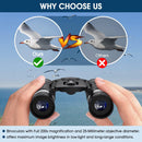 200x25 Compact Binoculars for Adults and Kids, High Powered Mini Pocket Binoculars, Waterproof Small Binocular for Bird Watching, Hunting, Concert, Theater, Opera, Traveling, Sightseeing | 200x25 Black — 5