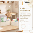 Criusia 15 Pack Drawer Organizer for Clothes, Foldable Dresser Dividers with 3 Sizes, Fabric Storage Bins – Beige — 3