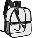 USPECLARE Clear Backpack for Stadium Approved 12×6×12 Transparent Bag | Black | Small — 3