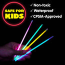 JOYIN 100 Pcs 8" Glow sticks Bulk Party Favors Pack, Neon Glow in the Dark Party Supplies, Light Up Necklaces and Bracelets with Connectors, Easter, Football, Birthday Decorations — 5