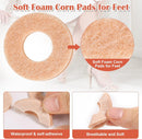 84 Pcs Callus Cushions for Bottom of Feet Self Adhesive Donut Corn Remover Pads Corn Patches for Foot Toes Blister Bunion Wart Pain Relief Prevention Pads,Skin Color — 2