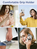 EWA MagOne 3rd Gen [Compatible with MagSafe] Phone Grip Stand with Finger Strap, Removable Magnetic Ring Holder Kickstand Loop for iPhone 17,16,15,14,13,12 Series (Black) photo 5