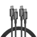 Anker USB C to USB C Cable, 100W Fast Charging Cable (2-Pack, 6 ft, Black) photo 1