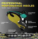 Welnove Carbon Fiber Sports Insoles with Arch Support | Jump Higer & Run Faster Stabilize Better Athletic Insoles for Running, Basketball | Shock Absorption & Energy Return,NOT for Cleats-XL,Gold — 4
