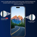 QHOHQ 3 Pack Screen Protector for iPhone 15 Pro [6.1 Inch] with 3 Pack Camera Lens Protector, Tempered Glass Film, HD Clear, 9H Hardness, No Bubbles, Case Friendly — 3