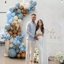 Dusty Blue Brown Balloon Arch Kit for Bear Baby Shower | Brown Blue — 7